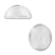 Ovale en verre à garnir 24x20x12 mm x1