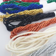 Fil métallisé - Facets Kreinik pour la broderie - 1.7 mm - Pearl (032) x2.5m