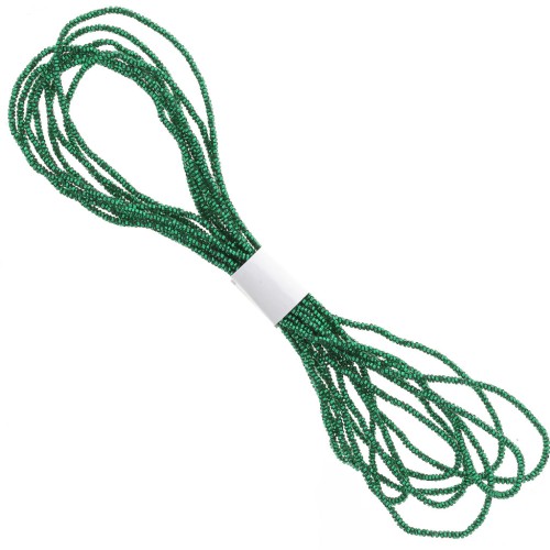 Fil métallisé - Facets Kreinik pour la broderie - 1.7 mm - Emerald (009) x2.5m