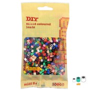 Assortiment de perles à repasser Hama MIDI 5 mm Multi Nature x1000|raw }}
