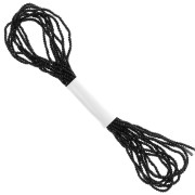 Fil métallisé - Facets Kreinik pour la broderie - 1.7 mm - Noir (005) x2.5m|raw }}