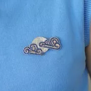 Fil métallisé - Facets Kreinik pour la broderie - 1.7 mm - Bleu Royal (033L) x3m