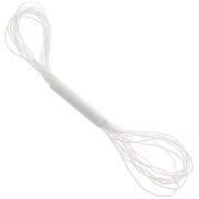 Fil métallisé Petite Facets Kreinik pour la broderie 1.3mm Pearl (032) x2.5m