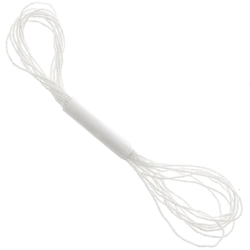 Fil métallisé Petite Facets Kreinik pour la broderie 1.3mm Pearl (032) x2.5m