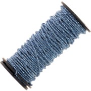 Fil métallisé Petite Facets Kreinik pour la broderie 0.9mm Bleu ciel (014) x3m