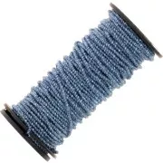 Fil métallisé Petite Facets Kreinik pour la broderie 0.9mm Bleu ciel (014) x3m