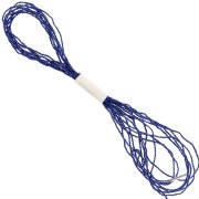 Fil métallisé Petite Facets Kreinik pour la broderie 0.9mm Bleu saphir (051) x2.5m