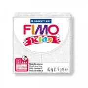 Pâte Fimo Kids 42gr Blanc Pailleté (n°52)