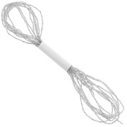 Fil métallisé Petite Facets Kreinik pour la broderie 1.3 mm Silver (001) x2.5m|raw }}