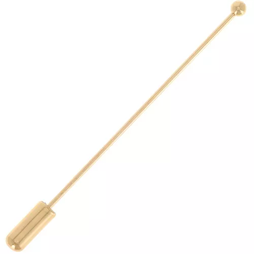 Fibule embout boule 65 mm - Doré x10