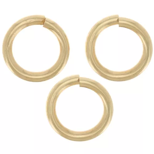 Anneaux ouverts 7x1 mm - Doré x144