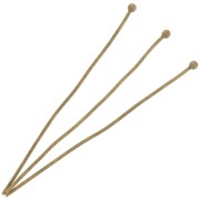 Clous tête boule 51x0.8 mm Bronze x25|raw }}