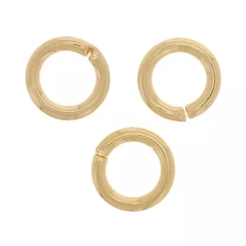 Anneaux ouverts 4x0.7 mm - Doré x50