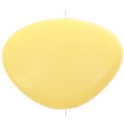 Perle plate irrégulière en résine opaque 20x27 mm - Jaune pâle x1|raw }}