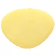 Jaune Pâle - Perle plate irrégulière en résine opaque 20x27 mm - Jaune pâle x1 Perle plate irrégulière en résine opaque 20x27 mm - Jaune pâle x1