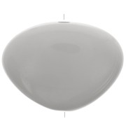 Perle plate irrégulière en résine opaque 20x27 mm - Gris x1