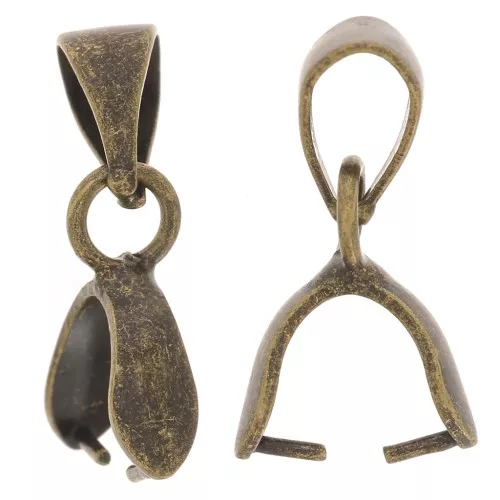 Attaches pendentifs 16 mm - Bronze x5