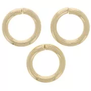 Anneaux ouverts 6x1 mm - Doré x50