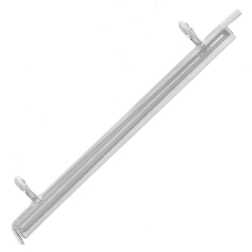 Embout pour tissage de perles rocailles & Delica Miyuki 35 mm -  Argenté x1