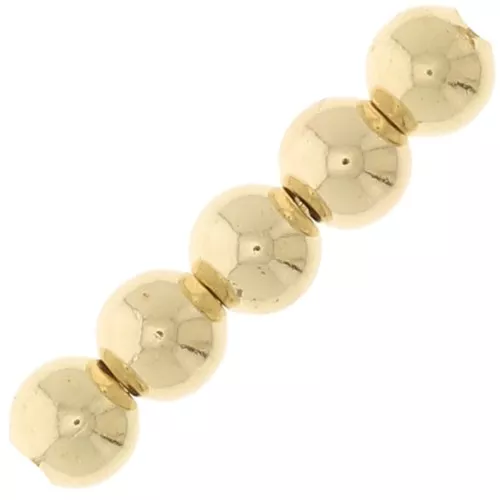 Perles rondes 2,5 mm pour la création de bijoux fantaisie - Doré x100