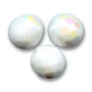 Facettes 10 mm Opaque White AB x10