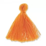 Pompon imitation coton 27-30 mm Orange x1