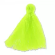 Pompon imitation coton 27-30 mm Jaune Fluo x1