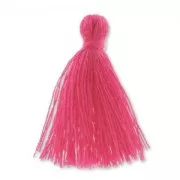 Pompon imitation coton 27-30 mm Fuchsia x1