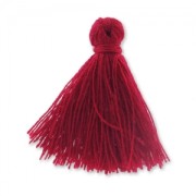 Pompon imitation coton 27-30 mm Bordeaux x1|raw }}