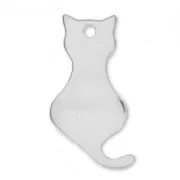 Breloque chat 19 mm en Argent 925 x1