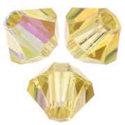 Perles toupies Preciosa - Rondelle Bead 3 mm - Acid Yellow AB x30|raw }}