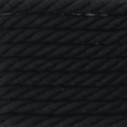 Cordon torsadé 2.5 mm Noir x 2m|raw }}