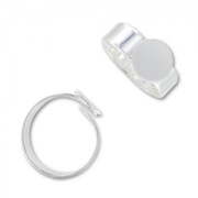 Bague ajustable sous le plateau 10 mm argenté x1|raw }}