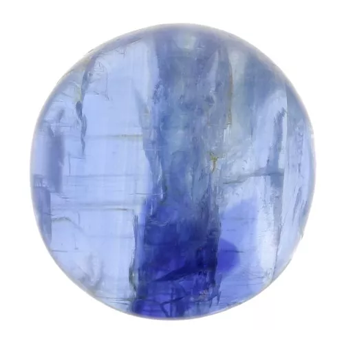 Cabochon rond 10 mm en pierre gemme - Kyanite x1