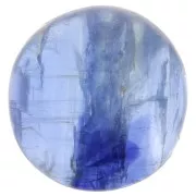 Cabochon rond 12 mm en pierre gemme - Kyanite x1