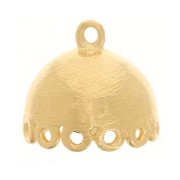 Pendentif Jhumka 12 anneaux - 11x12 mm  - Doré à l'or fin x1|raw }}