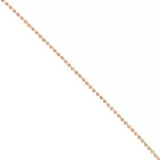 Chaîne en laiton strass en cristal taillé 2.10 mm - Doré - Abricot x50cm