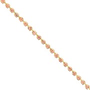 Chaîne en laiton strass en cristal taillé 2.10 mm - Doré - Abricot x50cm