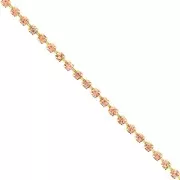 Chaîne en laiton strass en cristal taillé 2.10 mm - Doré - Abricot x50cm