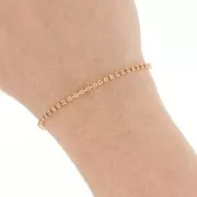 Chaîne en laiton strass en cristal taillé 2.10 mm - Doré - Abricot x50cm