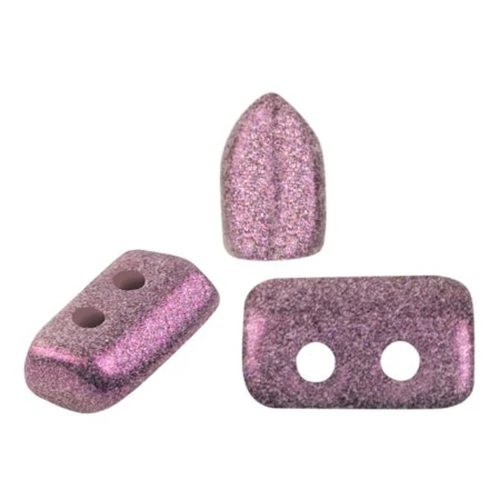 Perles en verre Piros® par Puca® 2x5 mm - Stardust Amethyst x10g