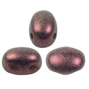 Perles en verre Samos® par Puca® 7x5 mm - Polynesian Burgundy x10g