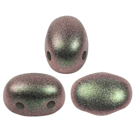 Perles en verre Samos® par Puca® 7x5 mm - Polynesian Olivine x10g