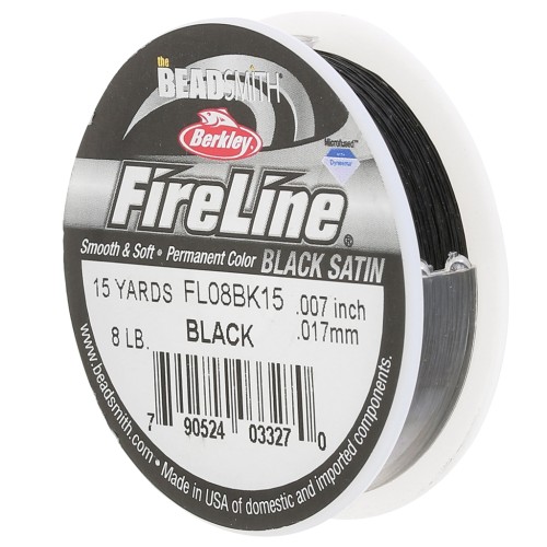 Fil Fireline - Tresse fusionnée 0.17 mm (8LB) Black Satin x13 m