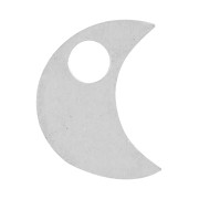 Mini breloque lune 5x4 mm - Argent 925 x1|raw }}