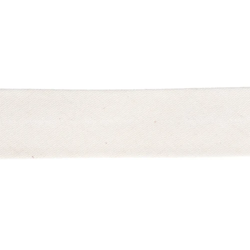 Biais en polycoton 20 mm Ecru x 1m