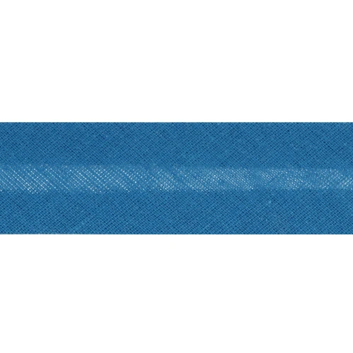 Biais en polycoton 20 mm Bleu x 1m