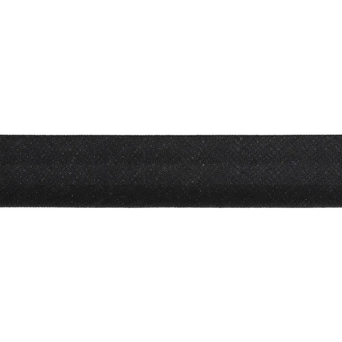 Biais en polycoton 20 mm Noir x 1m