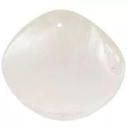 Pendentifs losange en nacre 39x44 mm Naturel x2