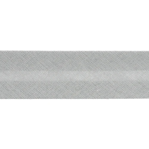 Biais en polycoton 20 mm Gris Clair x 1m